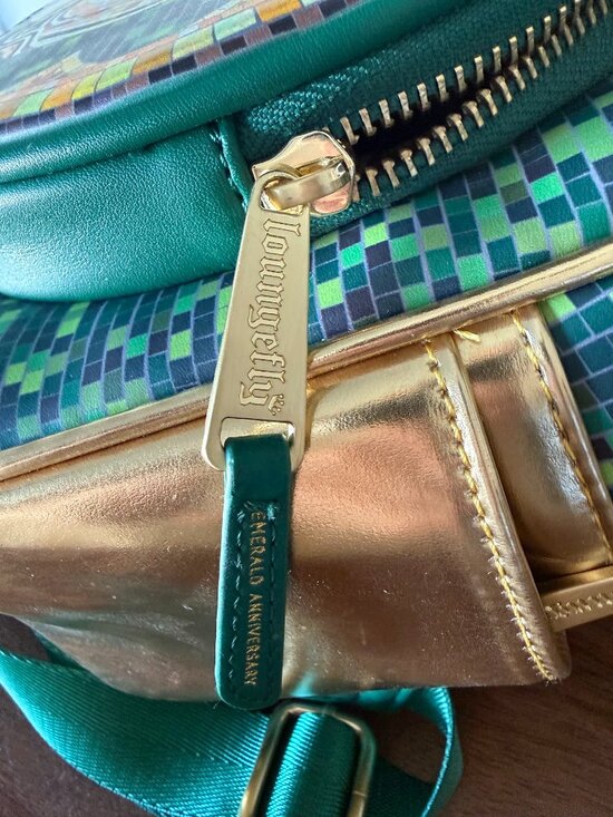 Disneyland Club 33 Loungefly Emerald Anniversary Backpack main image 5